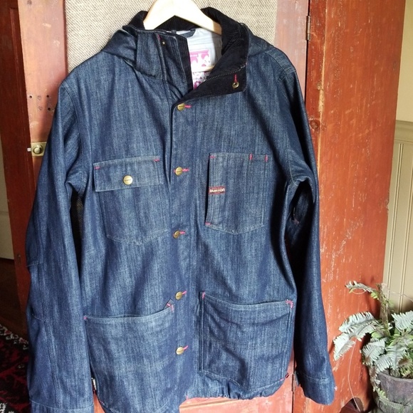burton mens denim jacket